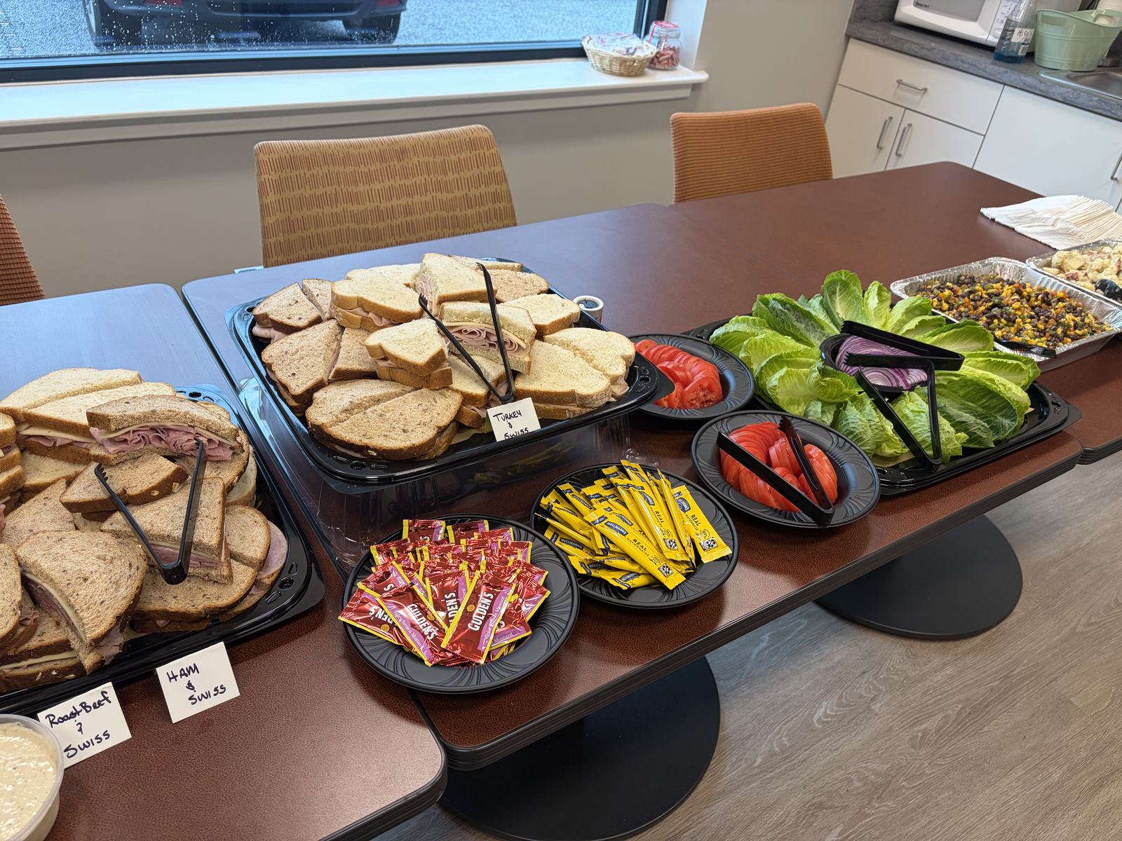 Corporate lunch buffet catered by Morsels by Melissa in Duluth, GA