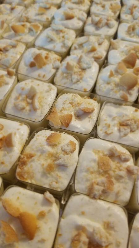 Individual banana pudding cups with vanilla wafers